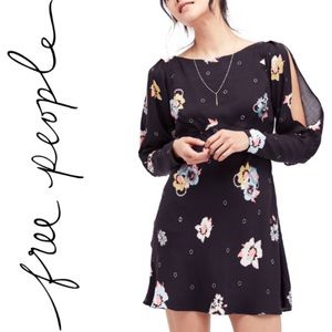 NWT Free People Long Sleeve Floral Print Dress